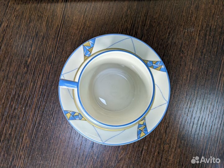 Чашка с блюдцем. Времена года.Фарфор. ифз. Коллекц