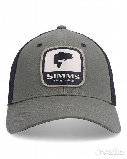Кепка Simms Bass Patch Trucker, Olive