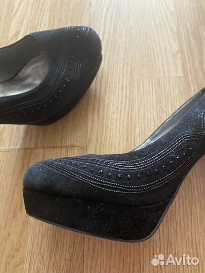 Туфли замшевые