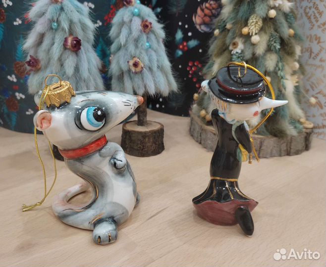 Лефортовский фарфор ёлочные игрушки