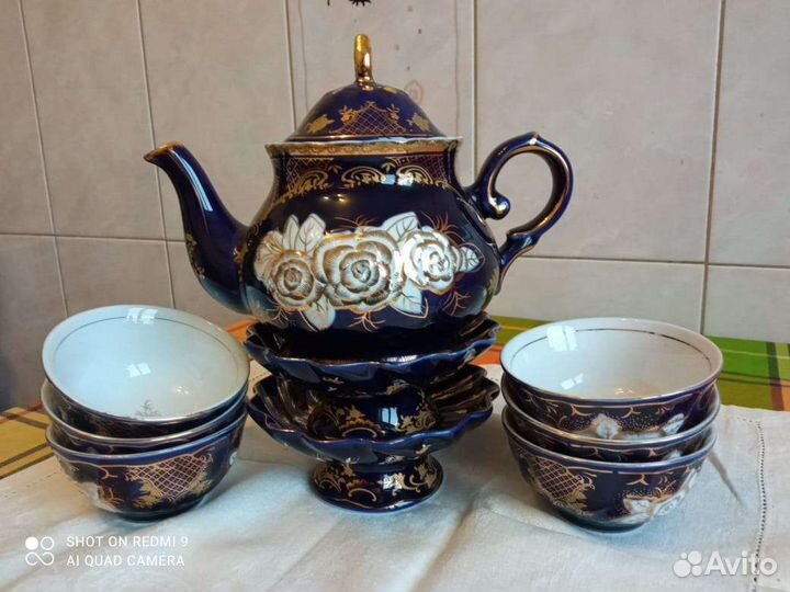 Сервиз чайный original cobalt hand made