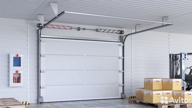 Ворота гаражные секционные автоматические Дорхан