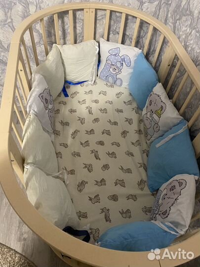 Детская кроватка манеж