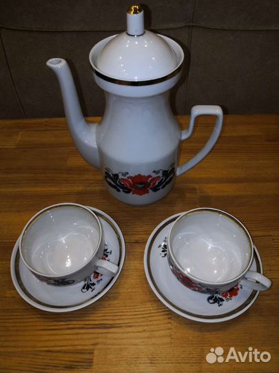 Чайный набор Рига. СССР. Рижский фарфоровый завод