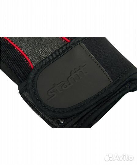 Перчатки атлетические starfit SU-120, чёрный (XL)