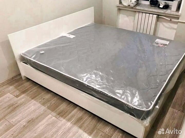 Кровать 160/180х200 белая лдсп