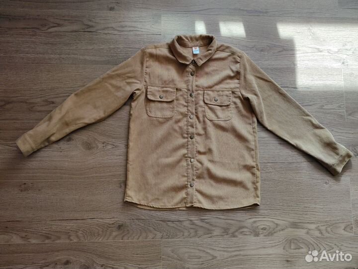 Вельветовая рубашка на девочку