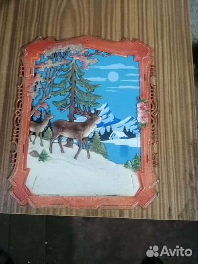 Панно настенное из ссср(папье-маше)