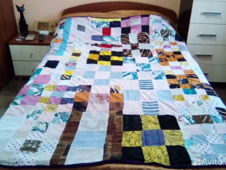 Лоскутные покрывало двухсторонние