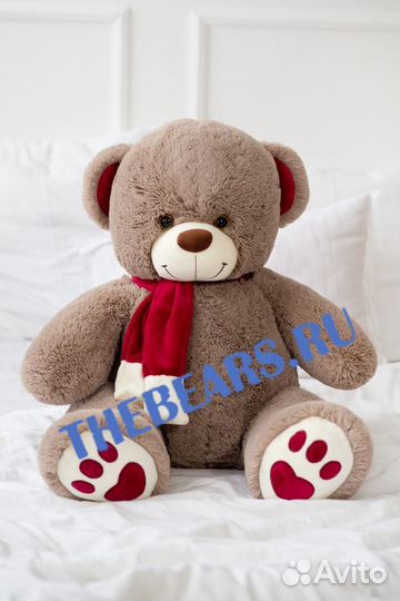 Большой плюшевый мишка 170см белый