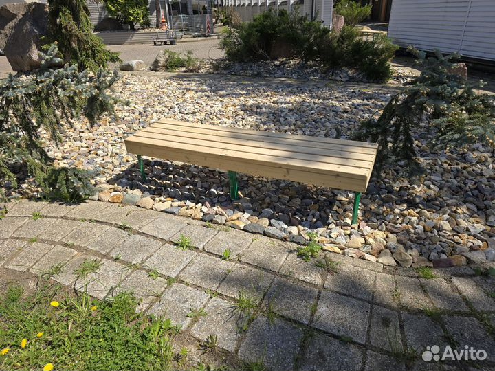 Лавка деревянная для раздевалок, школ, дачи, бани