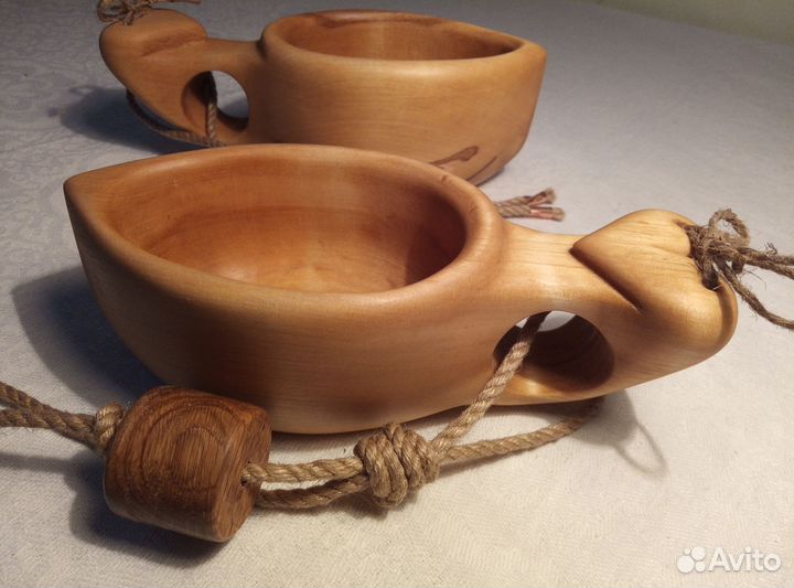 Кукса кружка из дерева кружка ковш 250и300мл