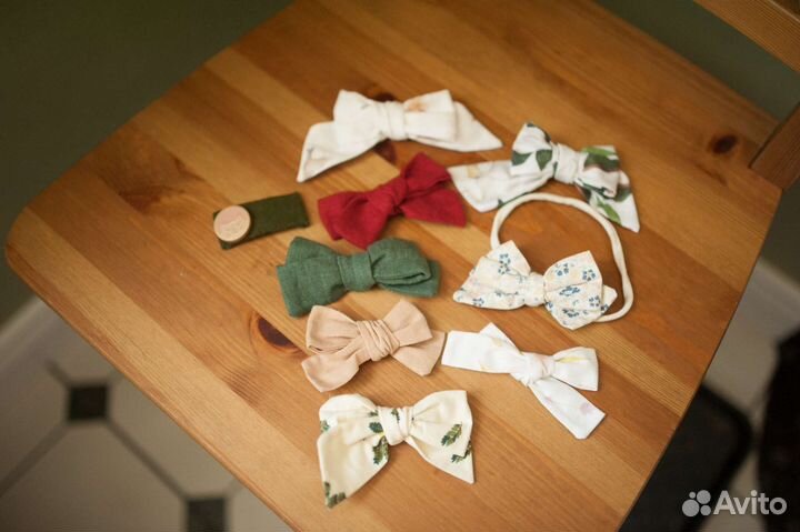 Заколка резинка бантик для девочки