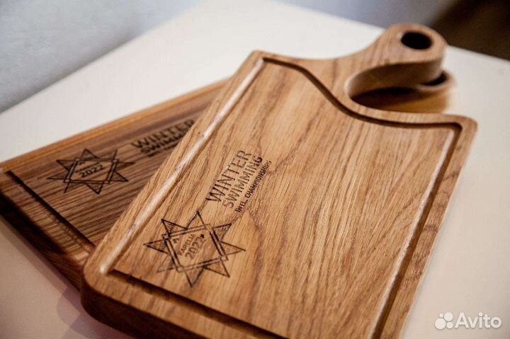 Разделочная доска из массива дуба, вяза, ясеня