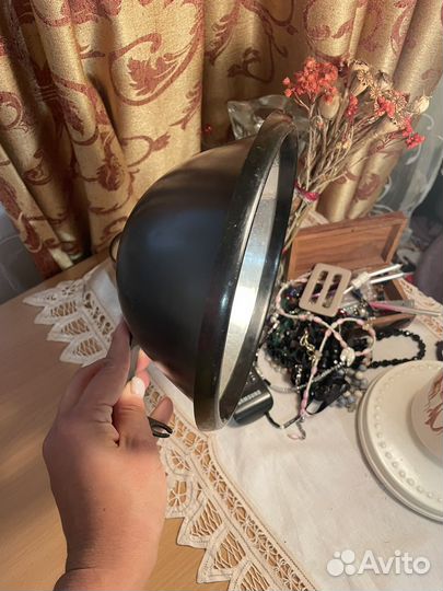 Плафон от рефлектора Минина синяя лампа