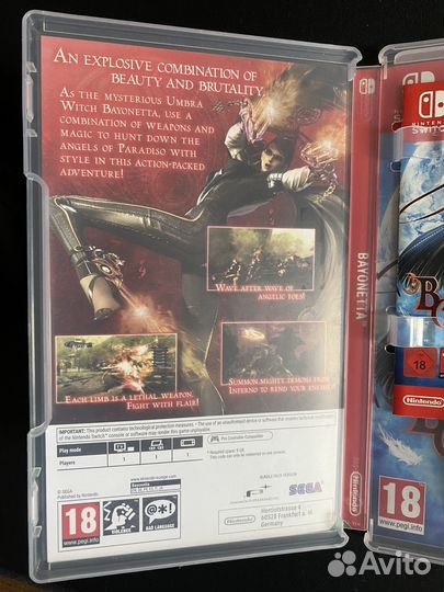 Bayonetta 1, 2 Nintendo Switch Код не погашен