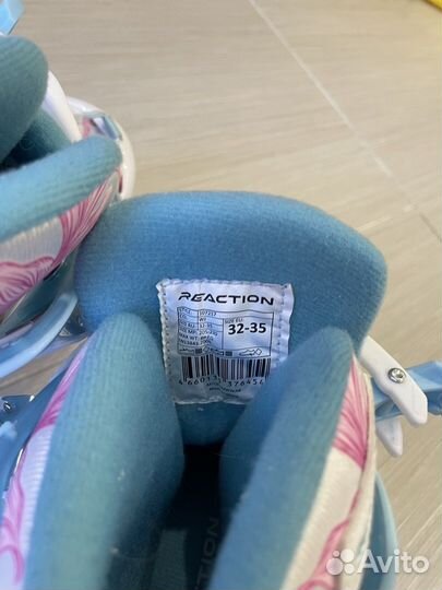 Ролики для девочки 32-35 reaction