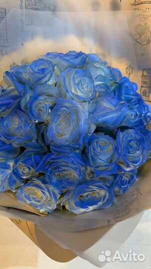 Букет из синих роз с доставкой