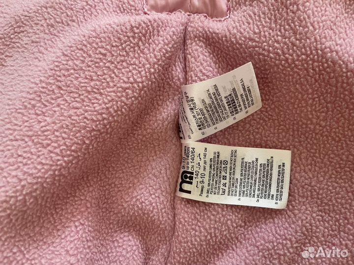 Утепленный плащ для девочки на флисе Mothercare