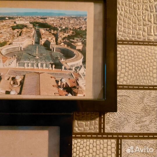 Фоторамка коллаж на 8 фото чёрный пластиковый