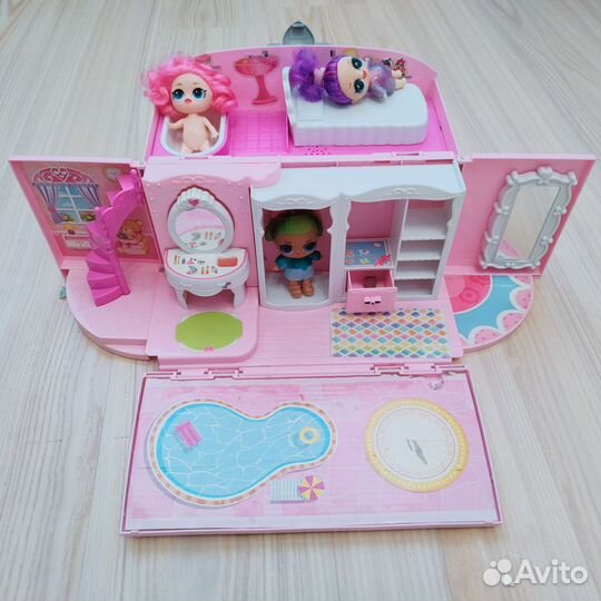 Кукольный домик для лол чемодан