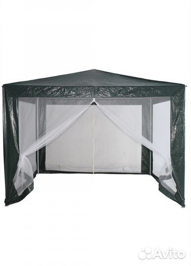 Шатер садовый 3х3 м зелёный, антимоскитная сетка