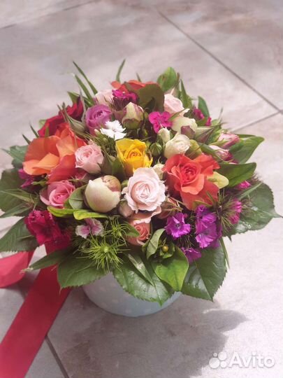 Живые цветы букеты