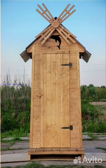 Дачный туалет деревянный BAG341