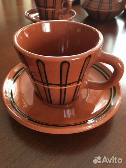 Сервиз чайно-кофейный Болгария, ручная работа 80-Е