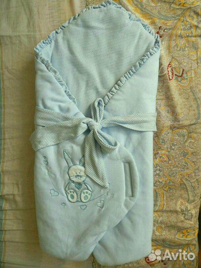 Конверт на выписку и красивая пеленка