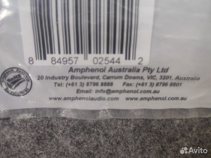 Разъёмы MiniJack, Jack пр-во Amphenol,Neutrik Rean