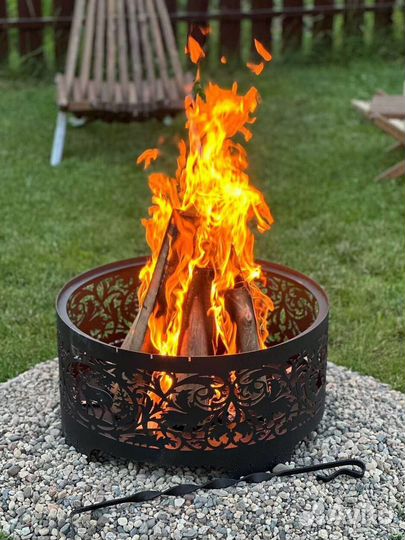 Костровая чаша с крышкой