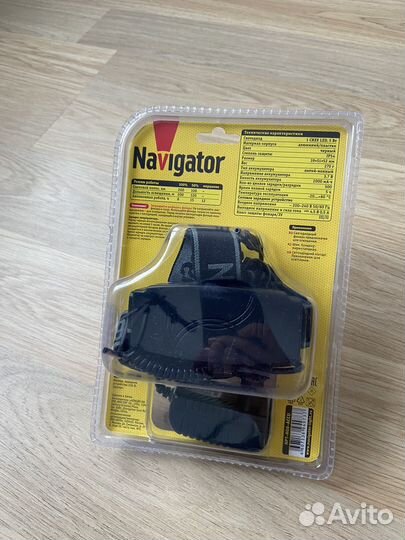 Фонарик светодиодный аккумуляторный налобный