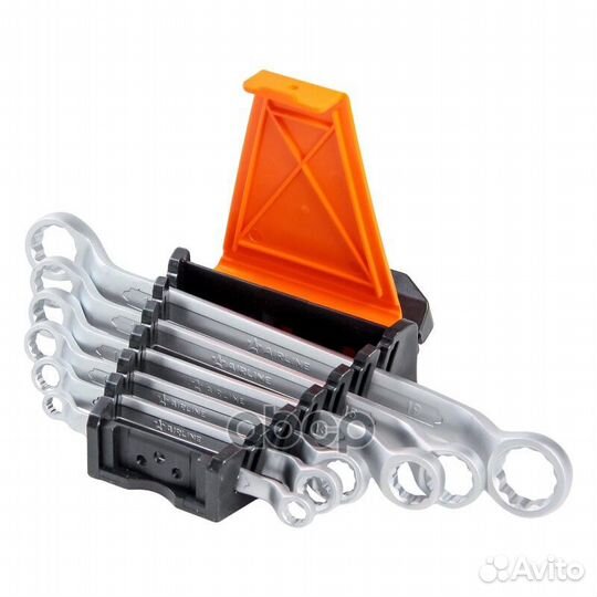 Набор ключей накидных 6 пр. 6-19 мм пласт. держат