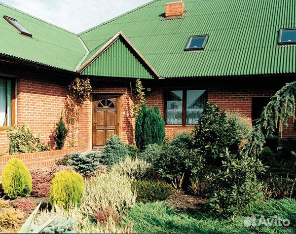 Ондулин лист 3x950х1950 мм цвет зеленый