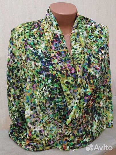 Отрез вискозы 100 зелёного цвета