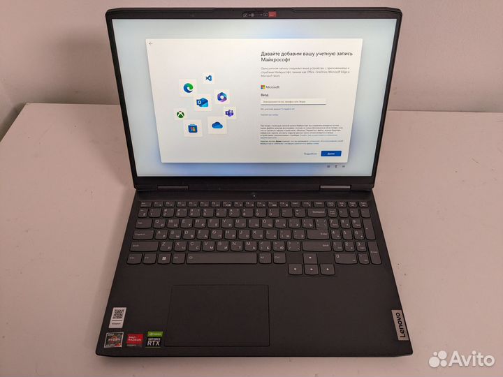 Ноутбук Lenovo Ideapad Gaming3 16ARH7 Ryzen 7 16GB