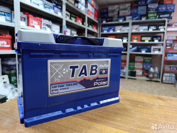 Аккумулятор 75 ач Tab Polar Blue Словения
