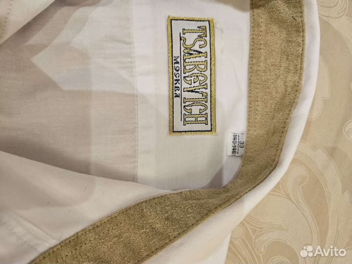 Рубашка Tsarevich белая 140-146