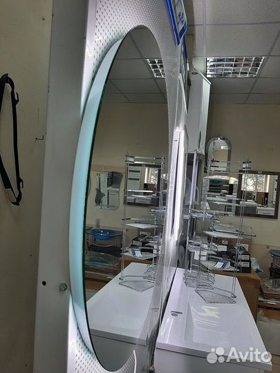 Зеркало круглое с подсветкой 1 м