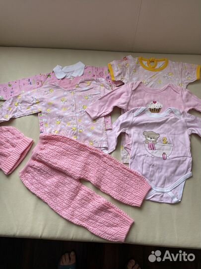 Детские вещи пакетом для девочки 68 74 80