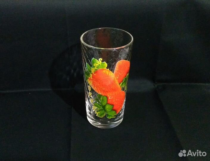 Стаканы с рисунком, 6 штук, стекло, 220 мл