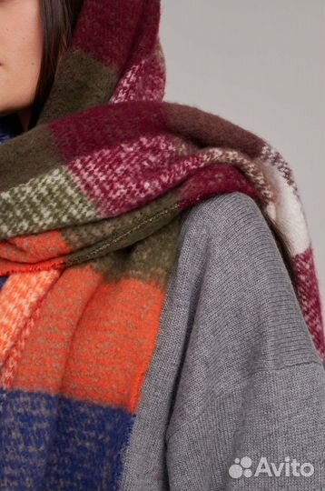 Палантин шарф женский теплый платок