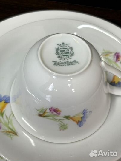 Кофейное трио, немецкий фарфор Weimar