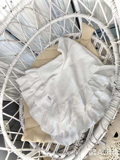 Муслиновый плед на выписку