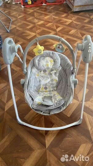 Детские электронные качели baby ton