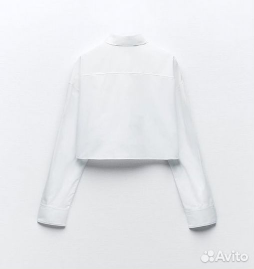 Новая укороченная рубашка Zara XS, S