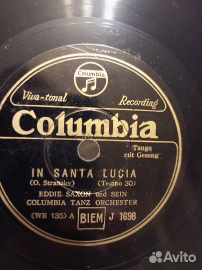 Пластинка 78 об. Columbia (2)