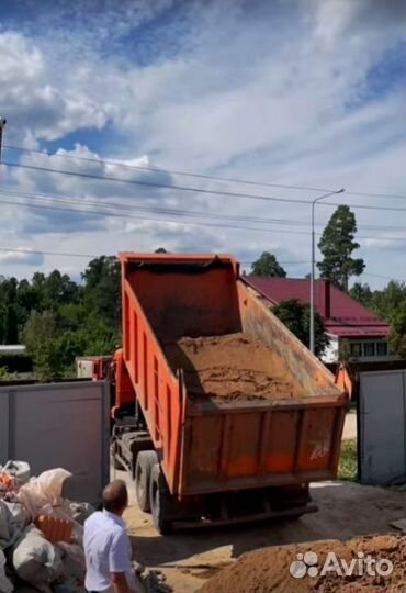 Песок карьерный с доставкой