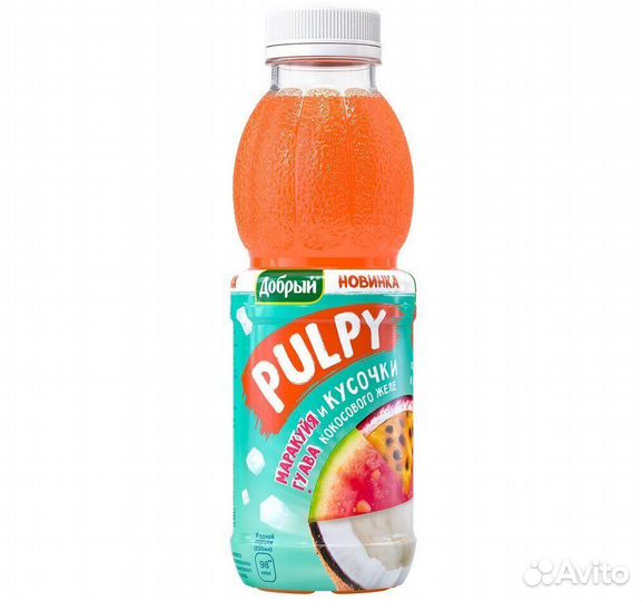 Напиток Pulpy Гуава-Маракуйя Кокос желе 0,45л